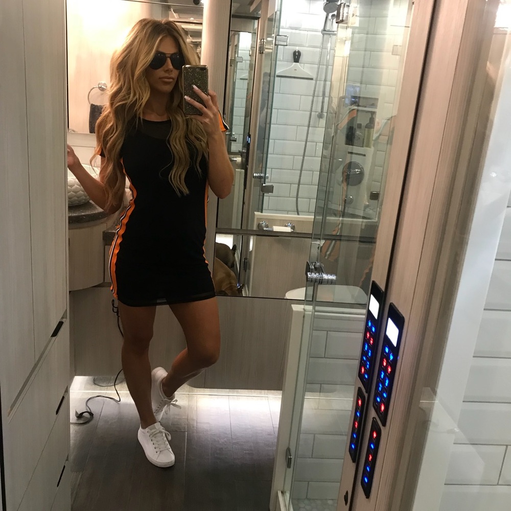 Black stretch dress